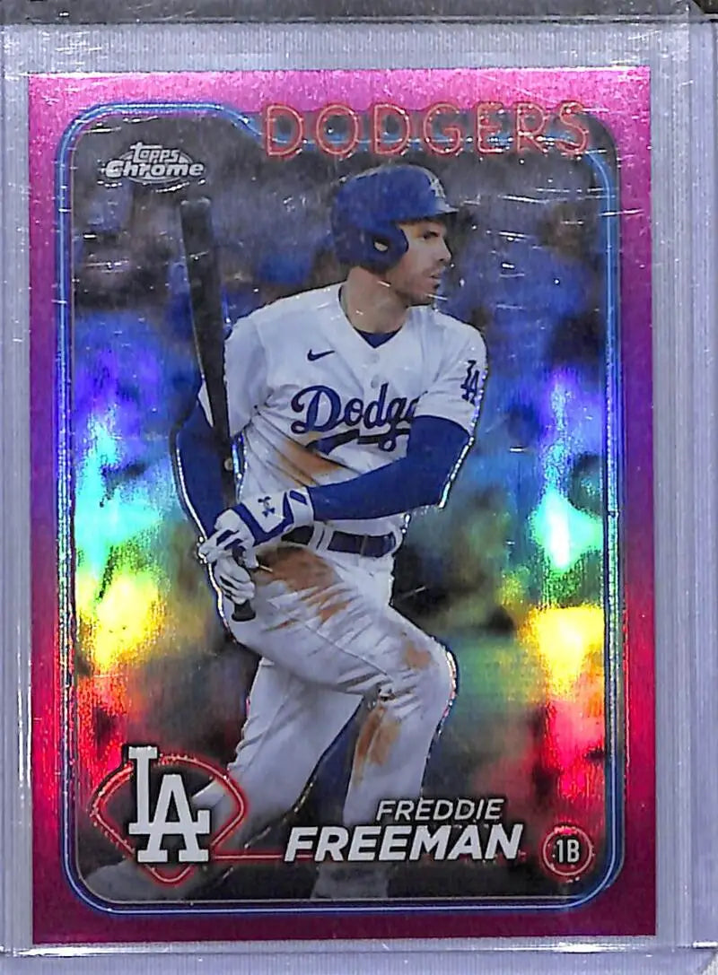 2024 Topps Chrome Pink #4 Freddie Freeman NM-MT Los Angeles Dodgers