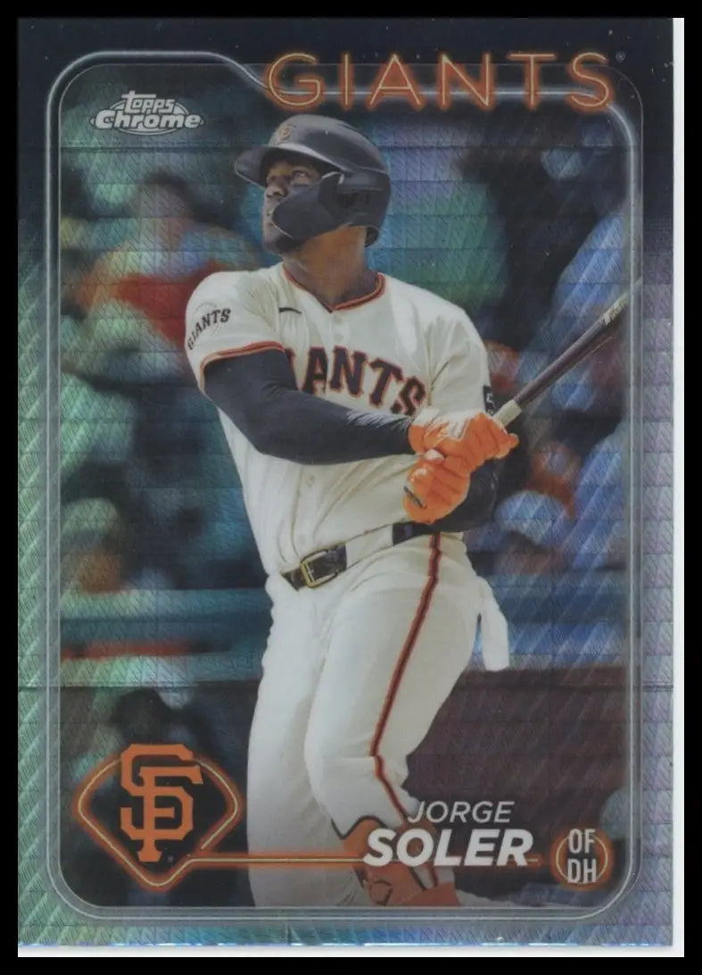 2024 Topps Chrome - Prism Refractors Jorge Soler 223 San Francisco Giants NM - Baseball Card Single