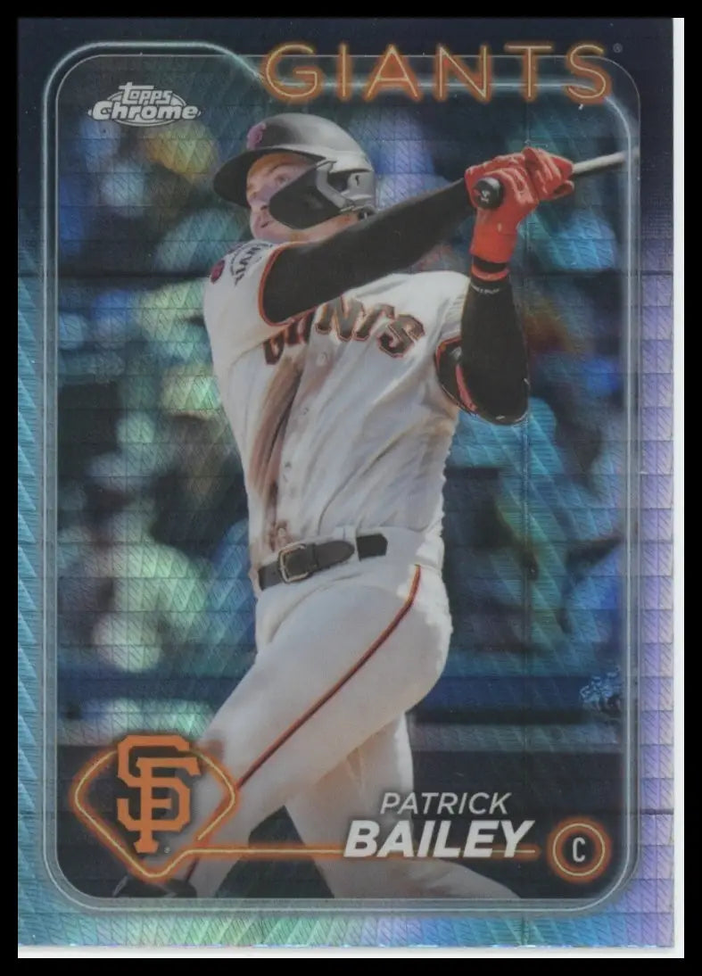 2024 Topps Chrome - Prism Refractors Patrick Bailey 194 San Francisco Giants NM - Baseball Card Single