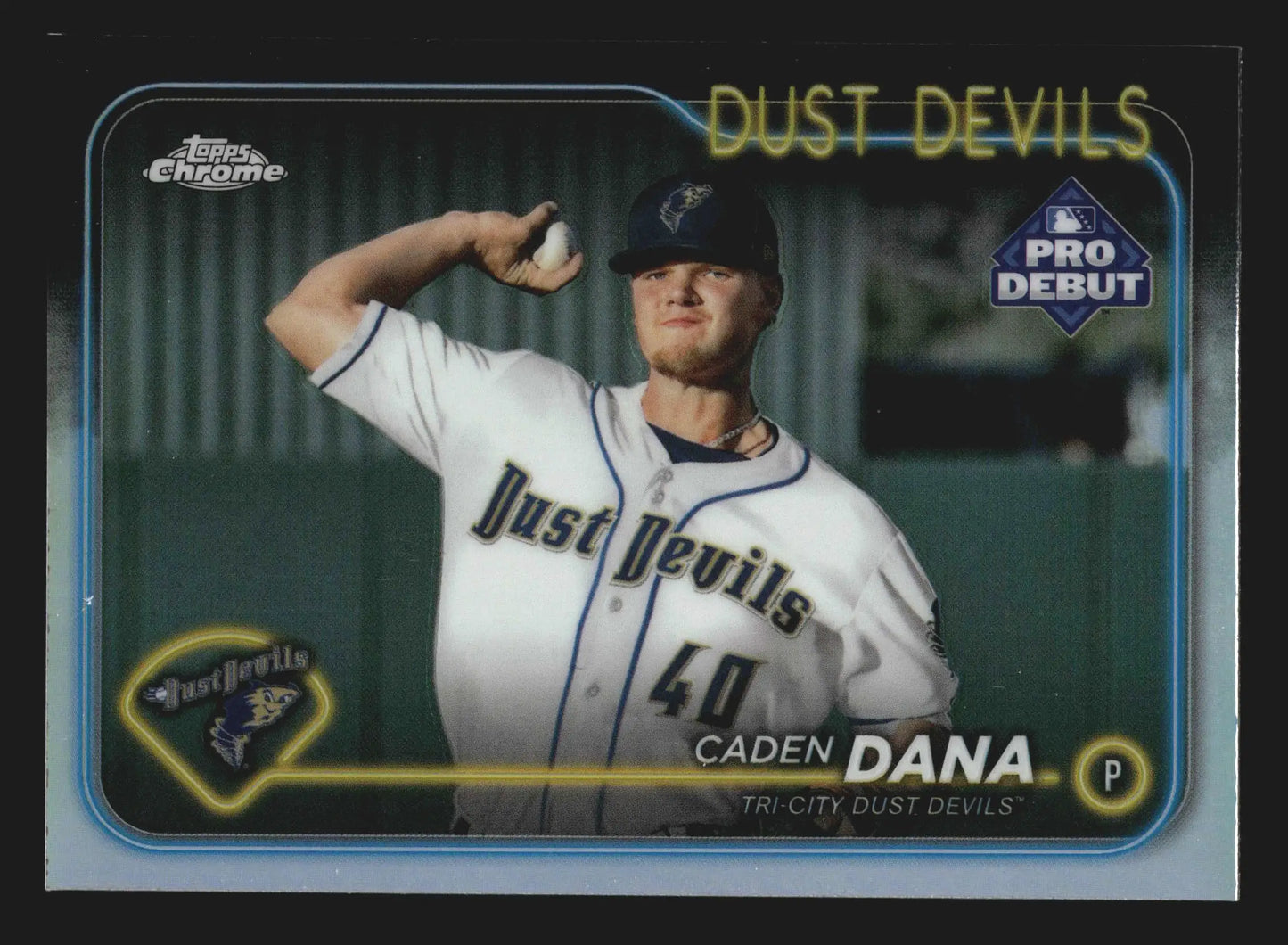 2024 Topps Chrome Pro Debut #PDC-58 Caden Dana Tri-City Dust Devils Angels