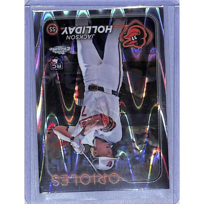 2024 Topps Chrome Ray Wave #88 Jackson Holliday NM-MT Baltimore Orioles - Baseball Card Single