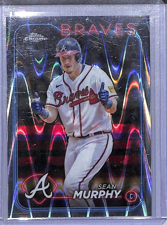 2024 Topps Chrome RayWave #255 Sean Murphy NM-MT Atlanta Braves - Baseball Card Single