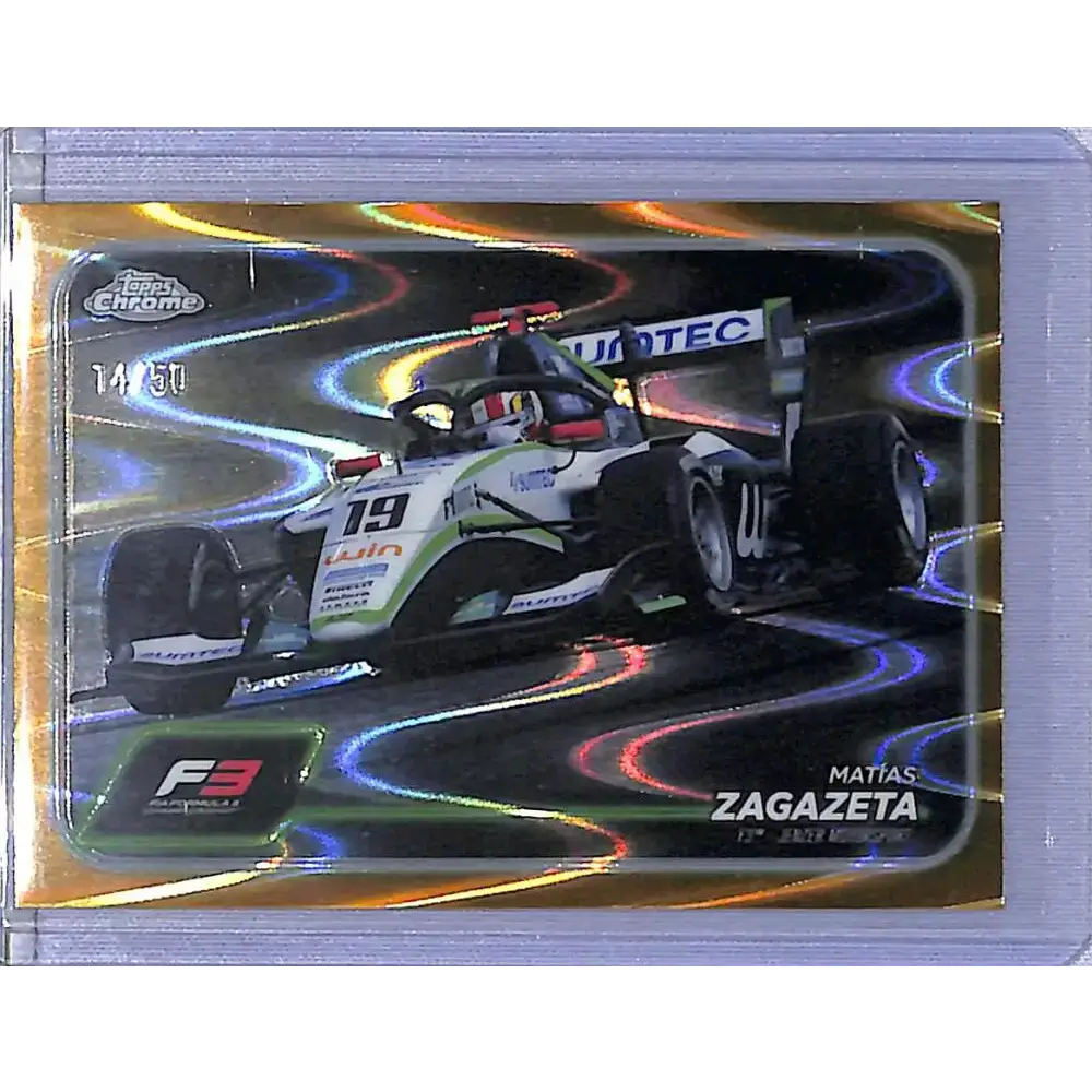 2024 Topps Chrome RayWave Gold #132 Matias Zagazeta NM-MT 14/50 - Racing Card Single