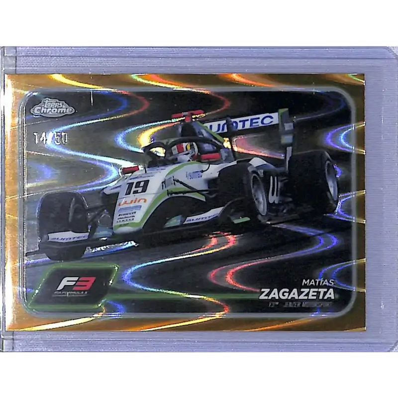 2024 Topps Chrome RayWave Gold #132 Matias Zagazeta NM-MT 14/50 - Racing Card Single