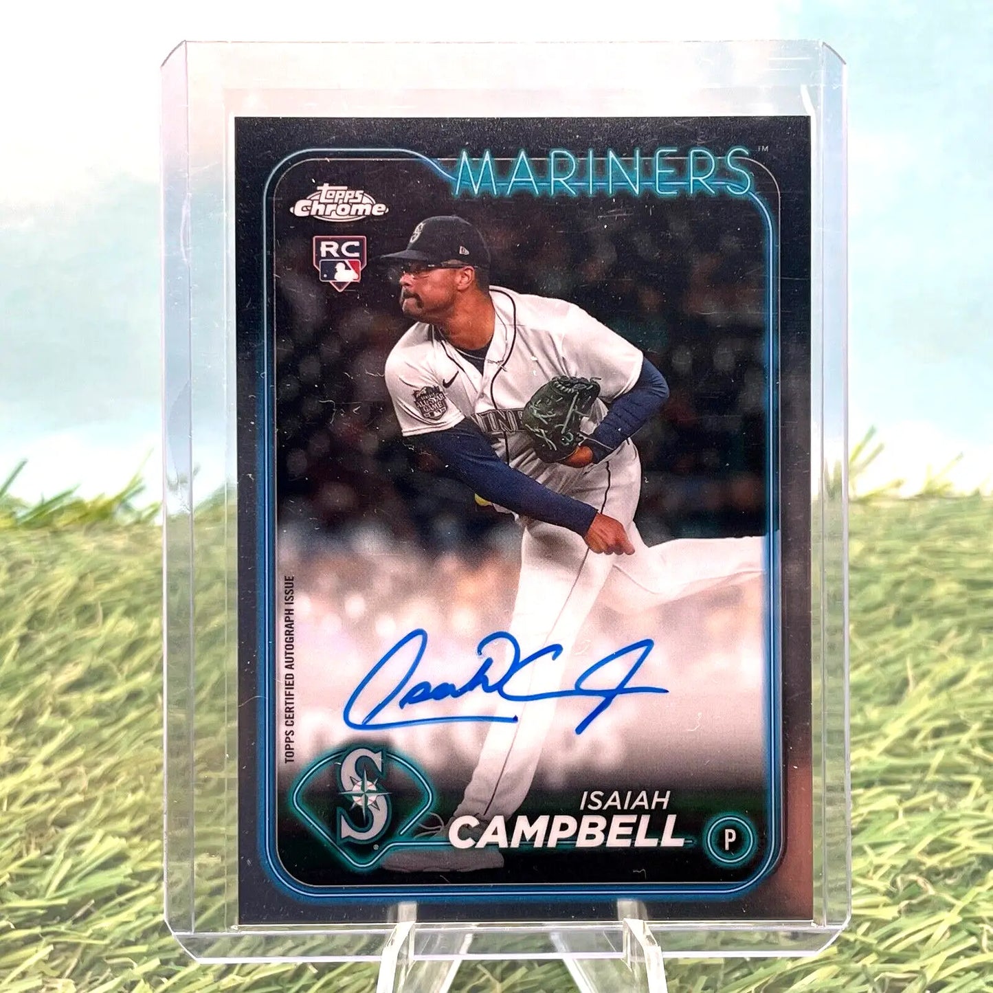 2024 Topps Chrome RC Auto- Isaiah Campbell -RA-IC- Seattle Mariners - Baseball Card Single