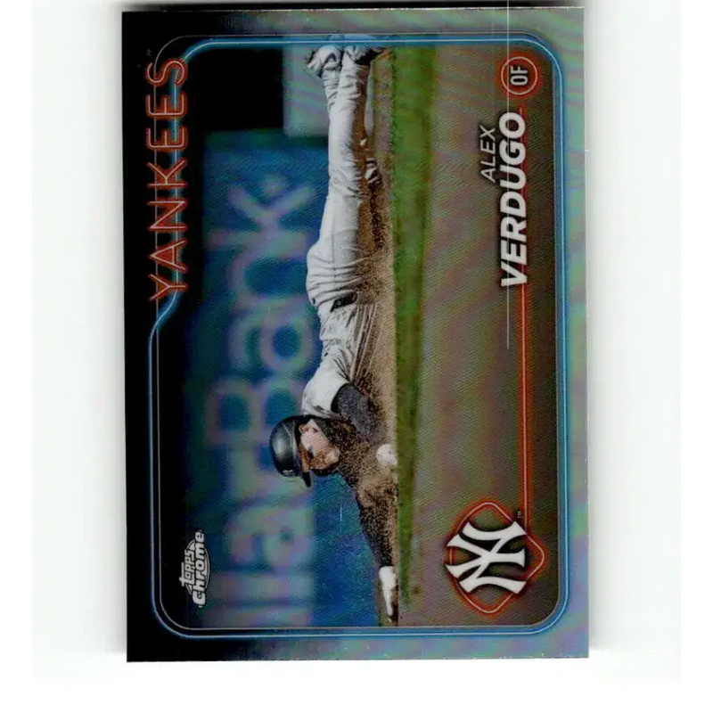 2024 Topps Chrome Refractor #11 Alex Verdugo NM-MT New York Yankees Baseball Card - Baseball Card Single