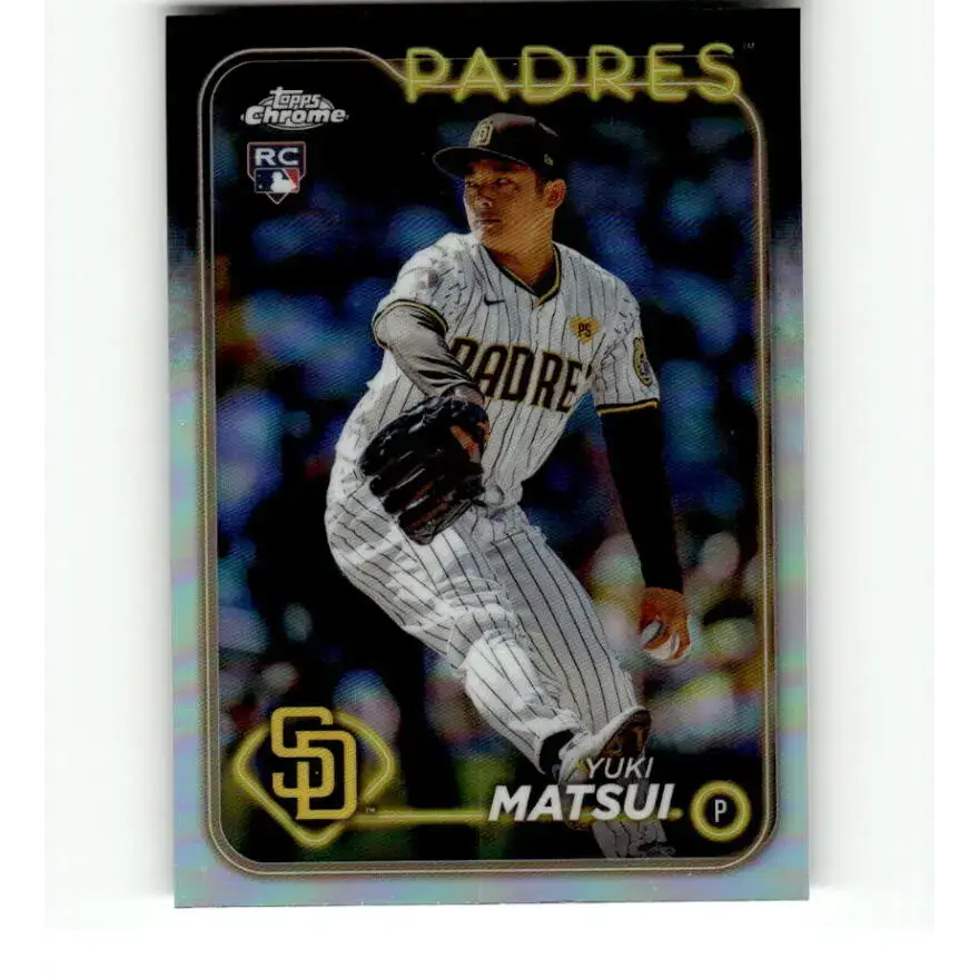 2024 Topps Chrome Refractor #116 Yuki Matsui NM-MT RC Rookie San Diego Padres Baseball Card