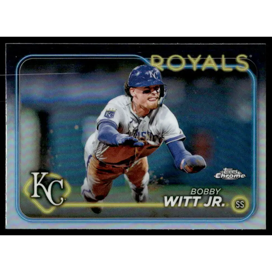 2024 Topps Chrome Refractor #120 Bobby Witt Jr. NM-MT Kansas City Royals Baseball Card