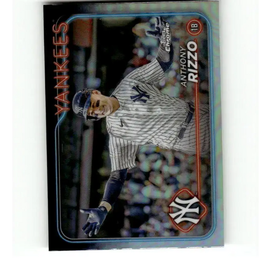 2024 Topps Chrome Refractor #127 Anthony Rizzo NM-MT New York Yankees Baseball Card