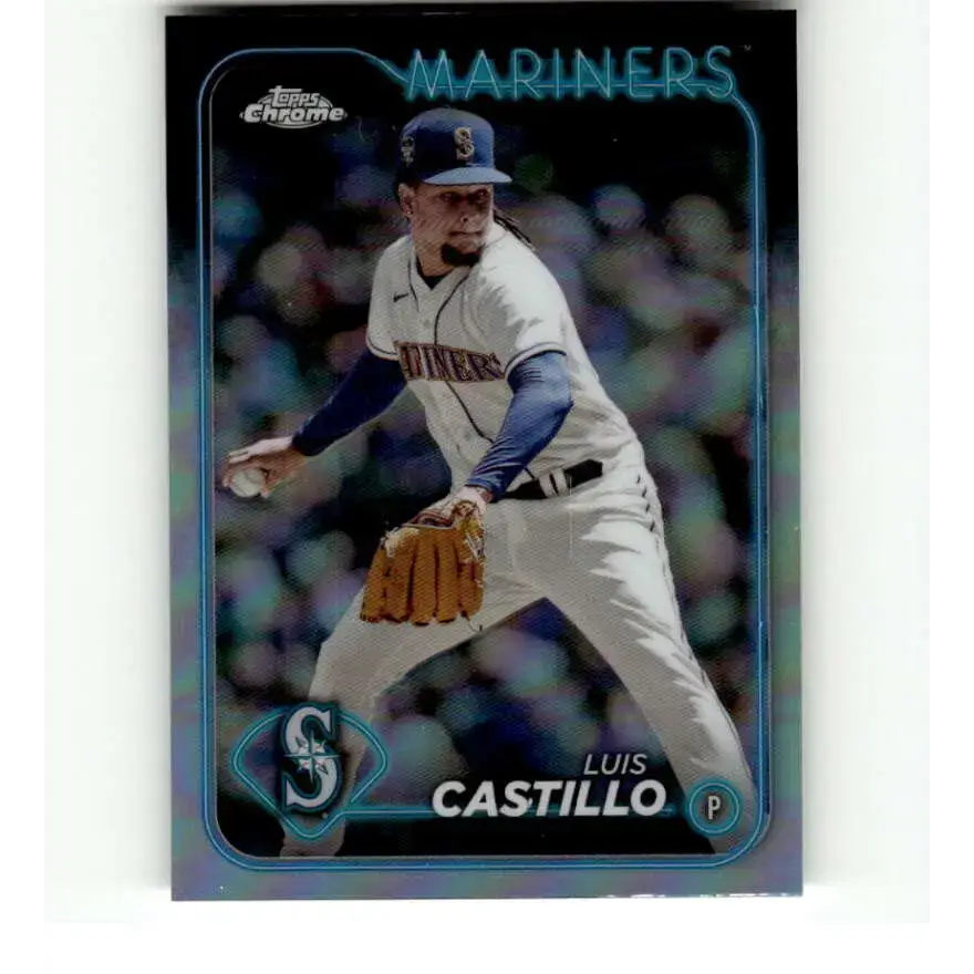 2024 Topps Chrome Refractor #129 Luis Castillo NM-MT Seattle Mariners Baseball Card