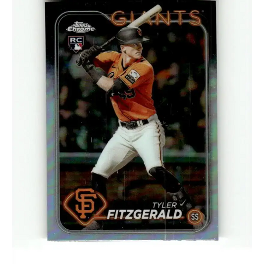 2024 Topps Chrome Refractor #131 Tyler Fitzgerald NM-MT RC Rookie San Francisco Giants Baseball Card