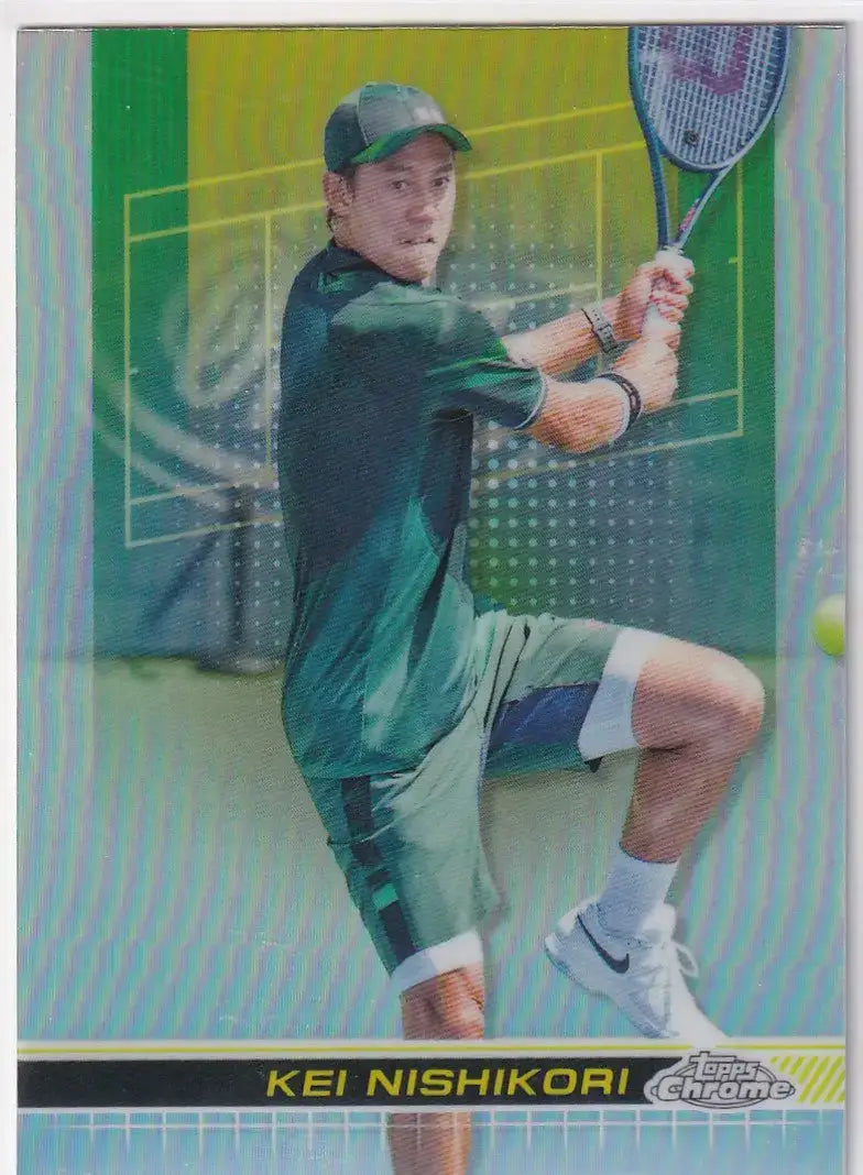 2024 Topps Chrome Refractor #135 Kei Nishikori - Baseball Card Single