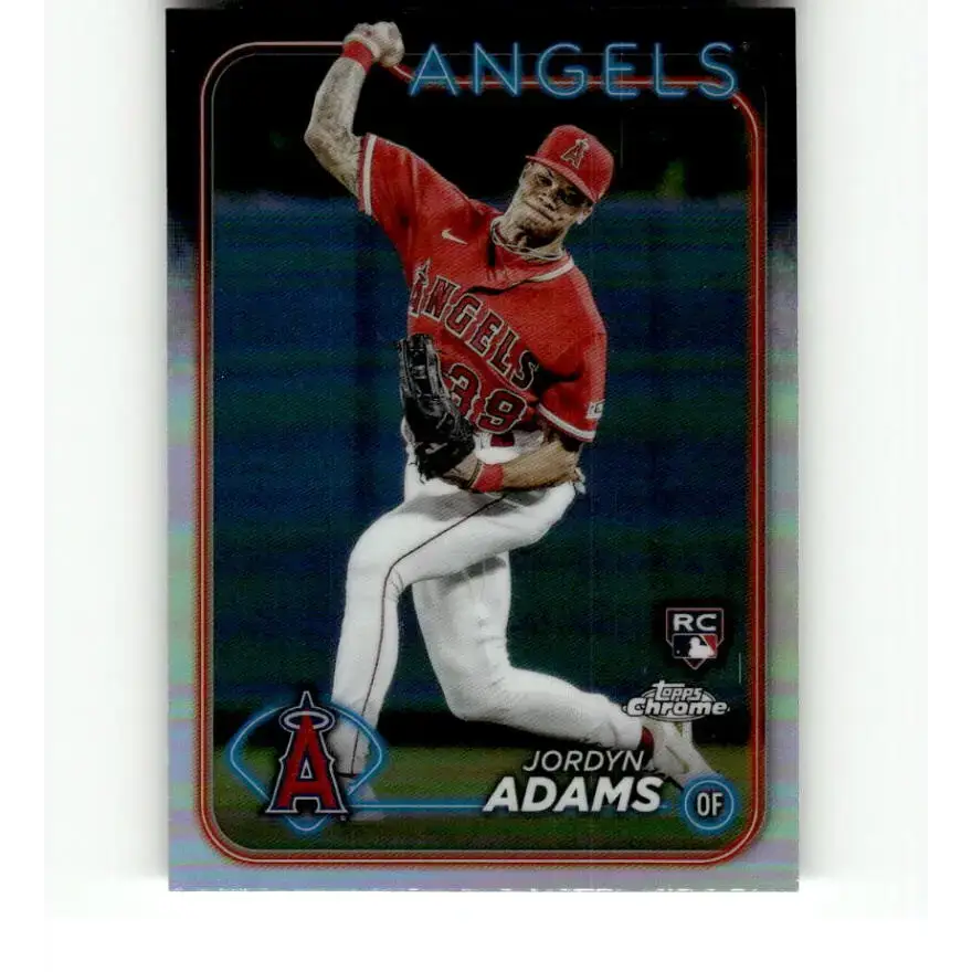 2024 Topps Chrome Refractor #145 Jordyn Adams NM-MT RC Rookie Los Angeles Angels Baseball Card