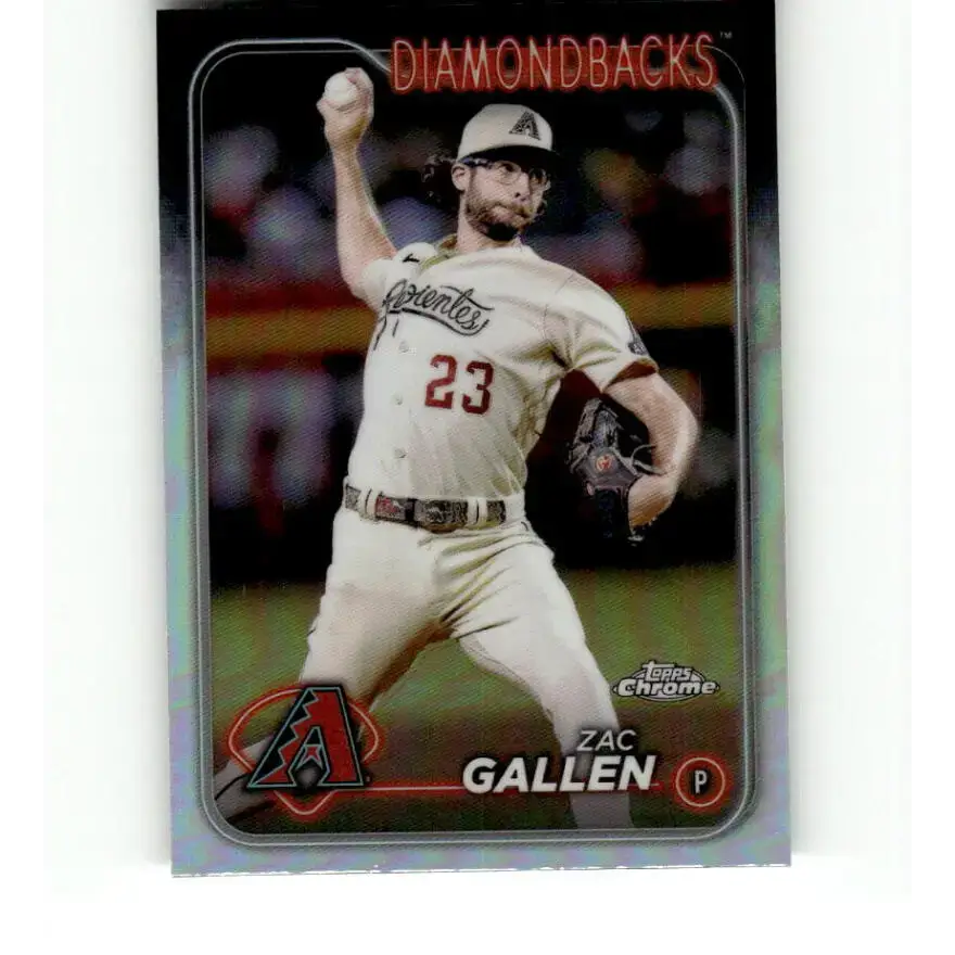 2024 Topps Chrome Refractor #147 Zac Gallen NM-MT Arizona Diamondbacks Baseball Card - Baseball Card Single