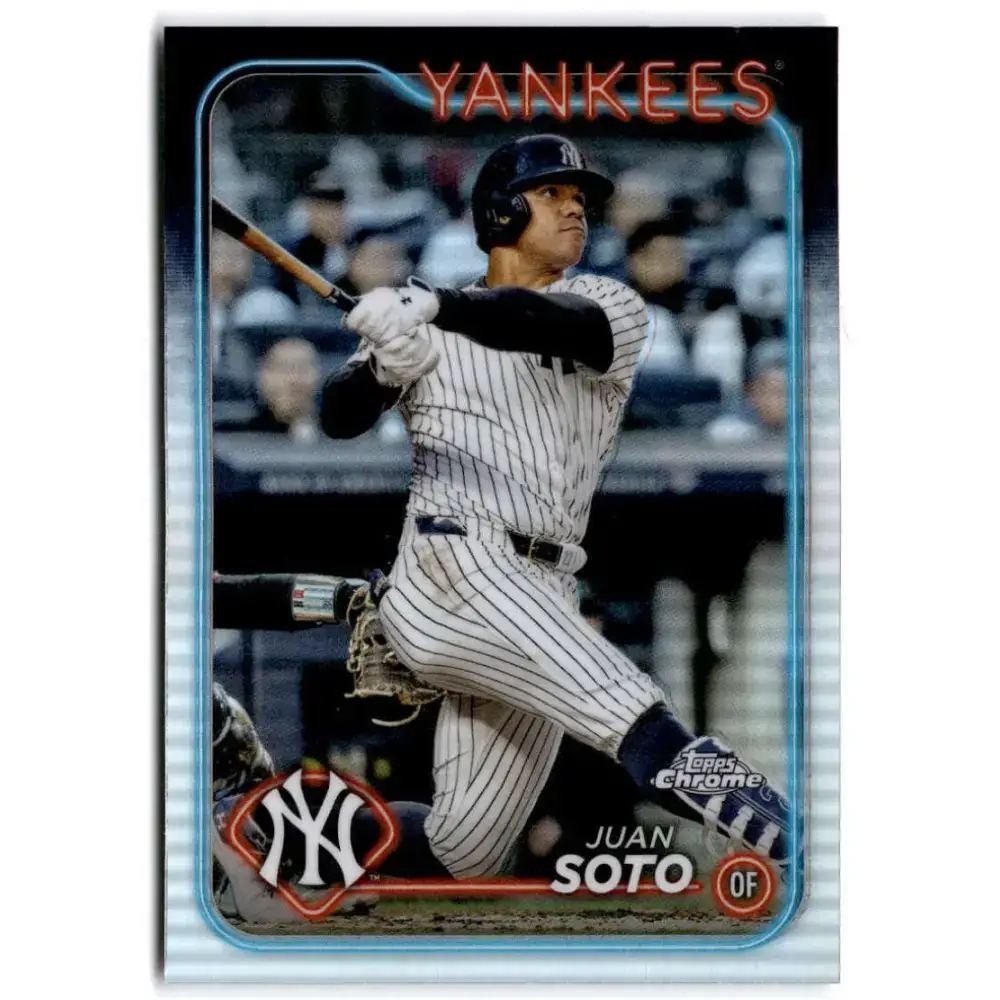2024 Topps Chrome Refractor #150 Juan Soto NM-MT New York Yankees Baseball Card