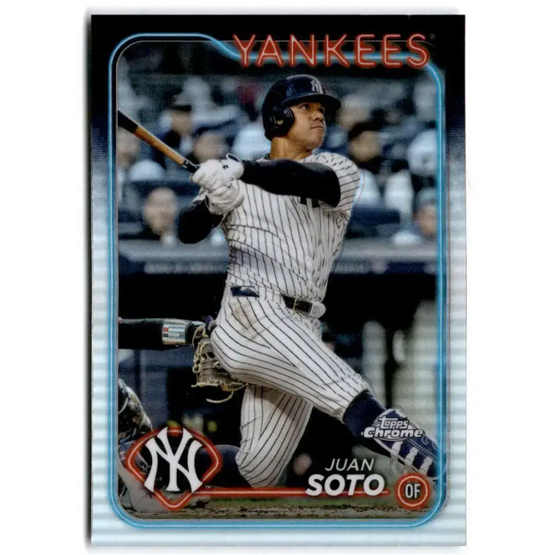 2024 Topps Chrome Refractor #150 Juan Soto NM-MT New York Yankees Baseball Card - Baseball Card Single