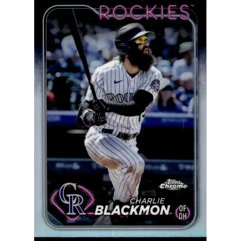 2024 Topps Chrome Refractor #157 Charlie Blackmon NM-MT Colorado Rockies Baseball Card