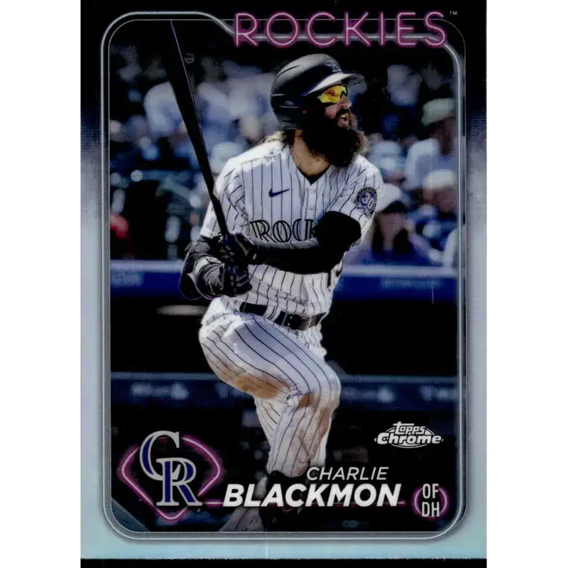 2024 Topps Chrome Refractor #157 Charlie Blackmon NM-MT Colorado Rockies Baseball Card - Baseball Card Single