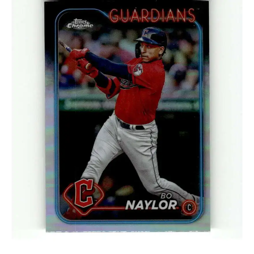 2024 Topps Chrome Refractor #158 Bo Naylor NM-MT Cleveland Guardians Baseball Card - Baseball Card Single