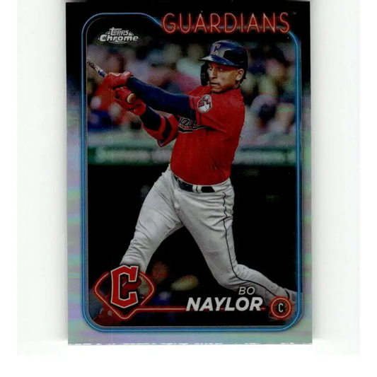 2024 Topps Chrome Refractor #158 Bo Naylor NM-MT Cleveland Guardians Baseball Card