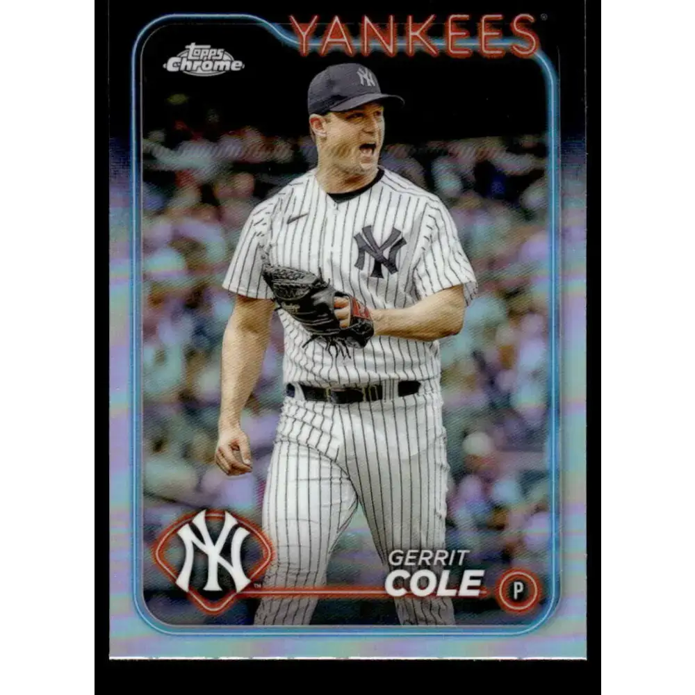 2024 Topps Chrome Refractor #164 Gerrit Cole NM-MT New York Yankees Baseball Card - Baseball Card Single
