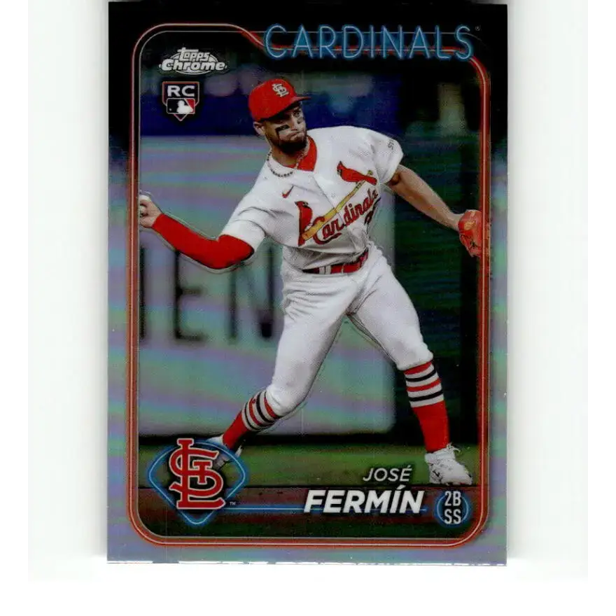 2024 Topps Chrome Refractor #175 Jose Fermin NM-MT RC Rookie St Louis Cardinals Baseball Card