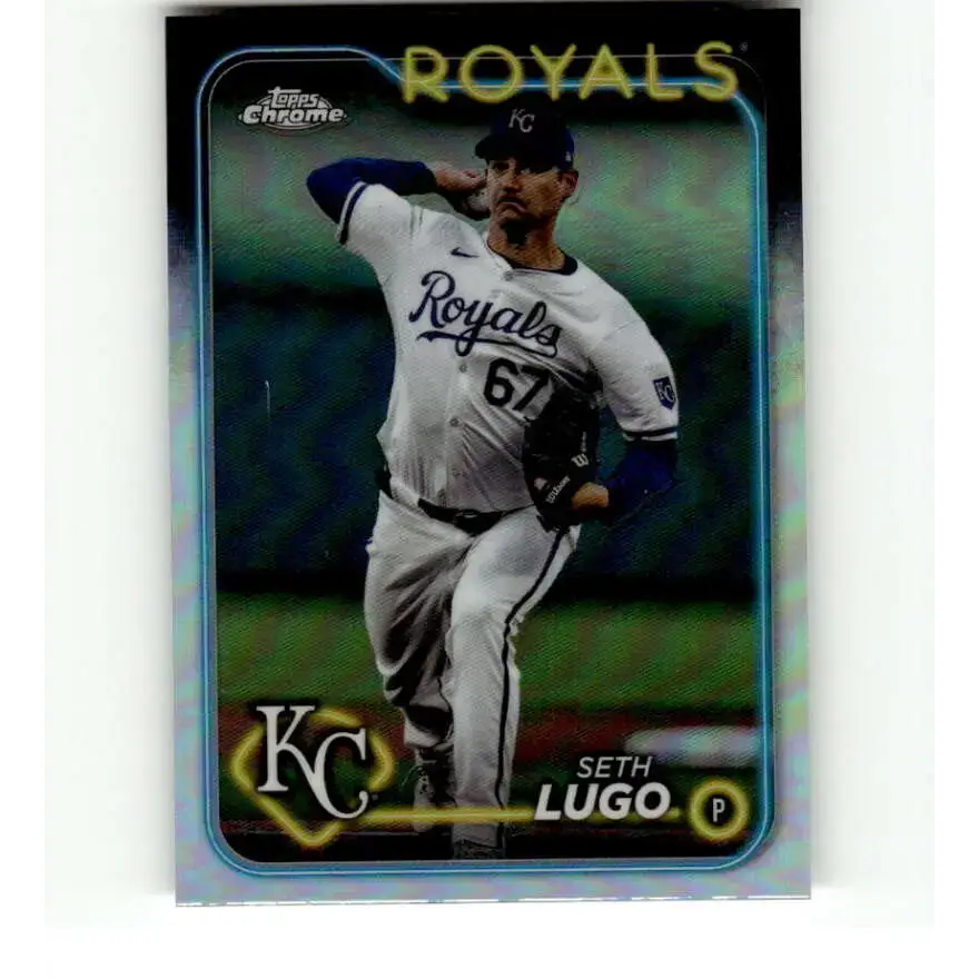 2024 Topps Chrome Refractor #181 Seth Lugo NM-MT Kansas City Royals Baseball Card - Baseball Card Single