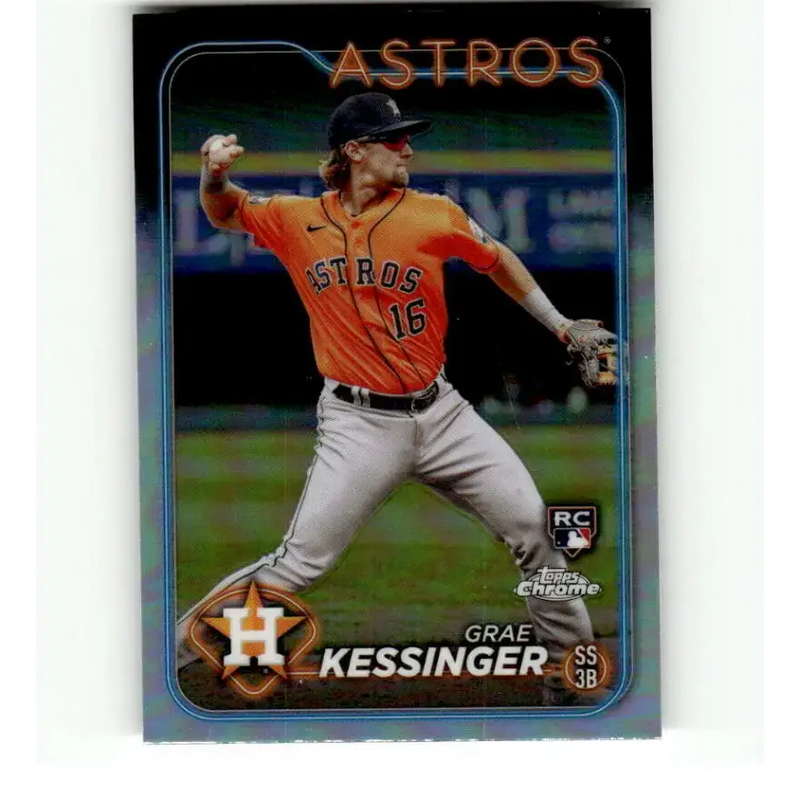 2024 Topps Chrome Refractor #193 Grae Kessinger NM-MT RC Rookie Houston Astros Baseball Card - Baseball Card Single