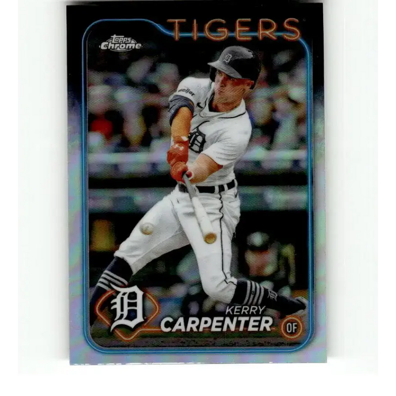 2024 Topps Chrome Refractor #196 Kerry Carpenter NM-MT Detroit Tigers Baseball Card - Baseball Card Single