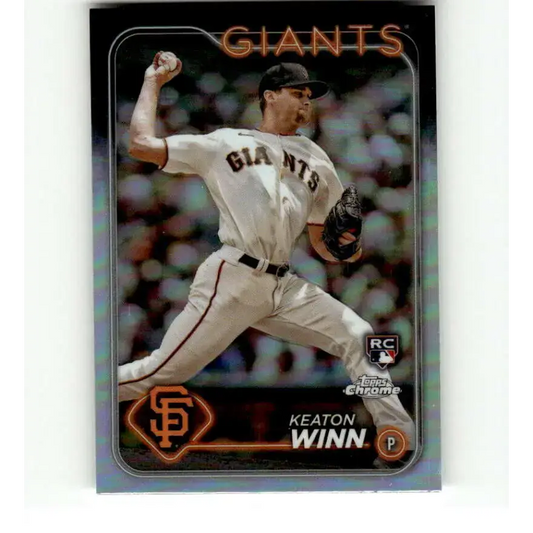2024 Topps Chrome Refractor #208 Keaton Winn NM-MT RC Rookie San Francisco Giants Baseball Card