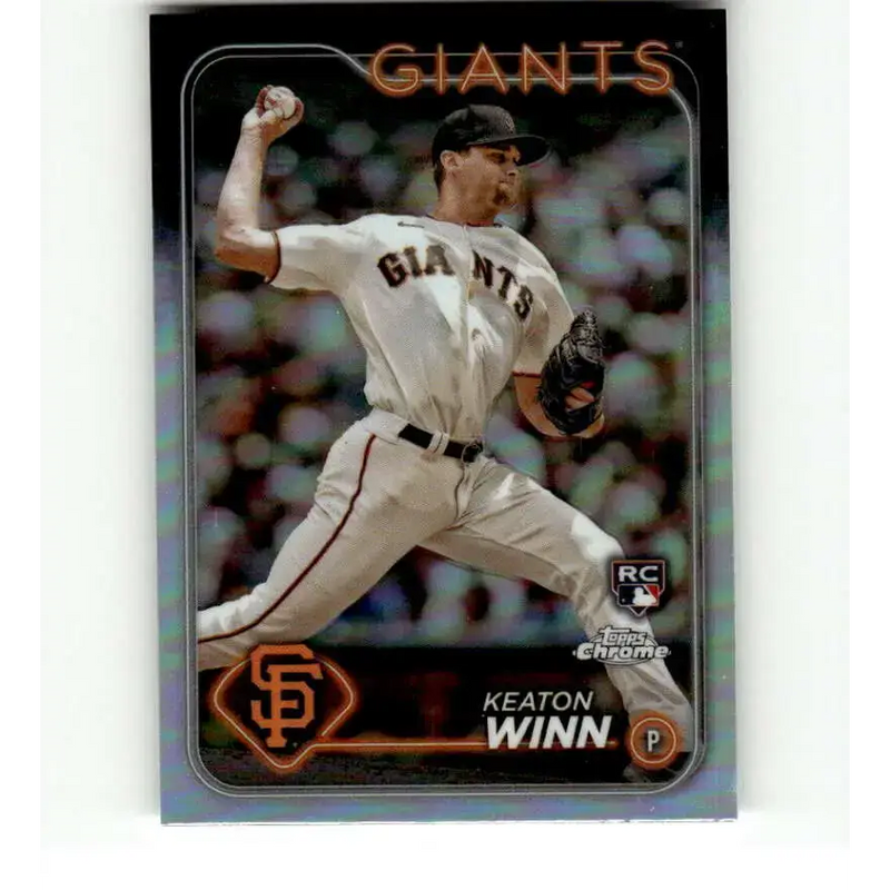 2024 Topps Chrome Refractor #208 Keaton Winn NM-MT RC Rookie San Francisco Giants Baseball Card - Baseball Card Single