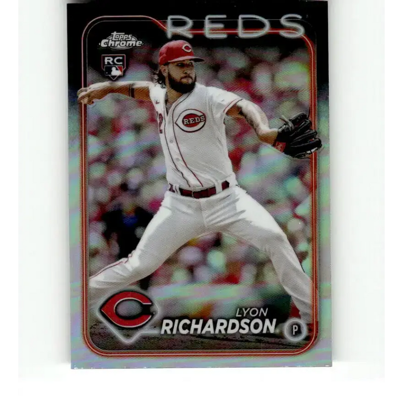 2024 Topps Chrome Refractor #230 Lyon Richardson NM-MT RC Rookie Cincinnati Reds Baseball Card - Baseball Card Single