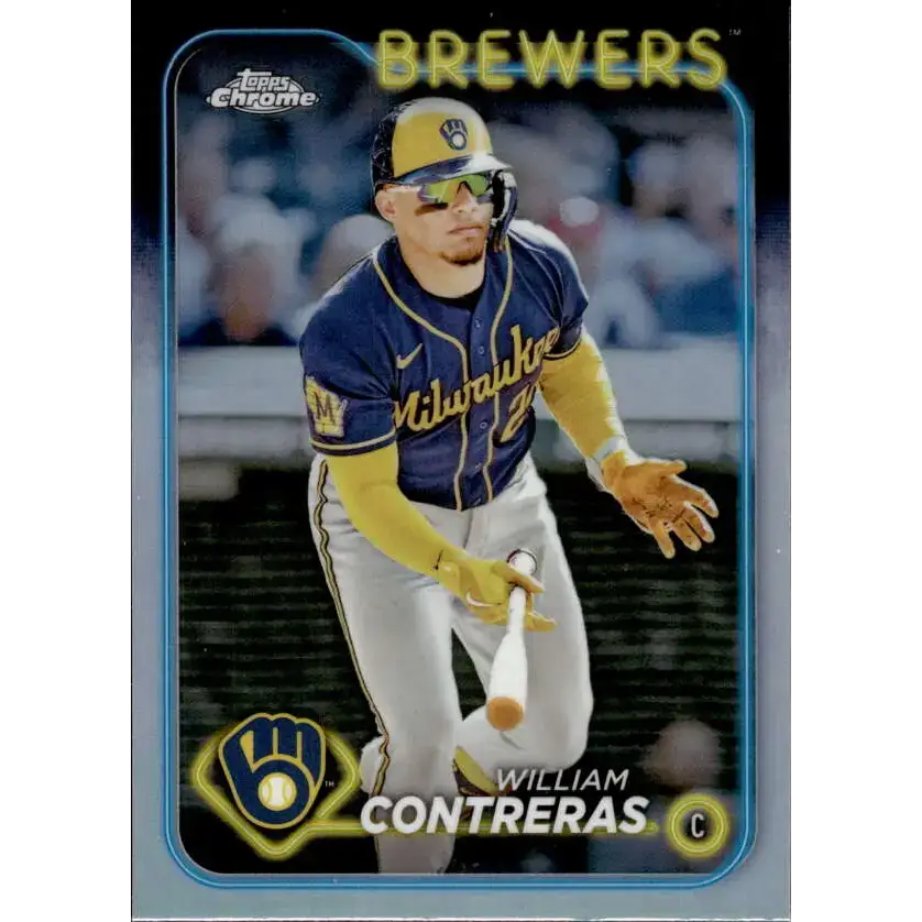 2024 Topps Chrome Refractor #24 William Contreras NM-MT Milwaukee Brewers Baseball Card