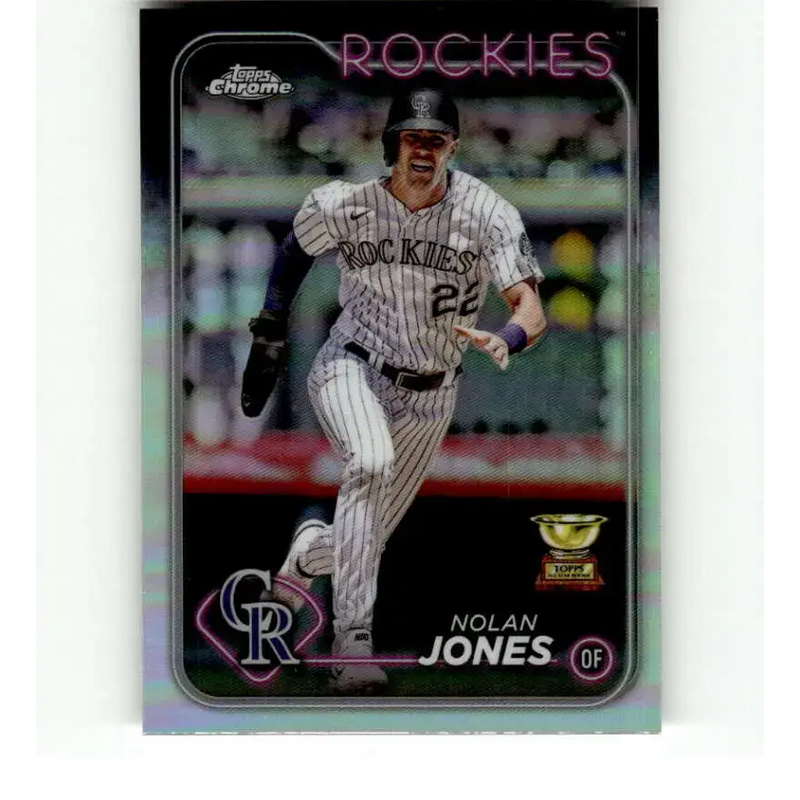 2024 Topps Chrome Refractor #240 Nolan Jones NM-MT Colorado Rockies Baseball Card - Baseball Card Single