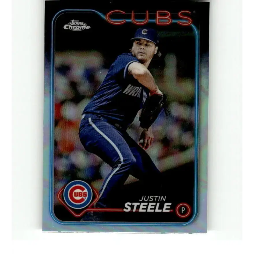 2024 Topps Chrome Refractor #258 Justin Steele NM-MT Chicago Cubs Baseball Card