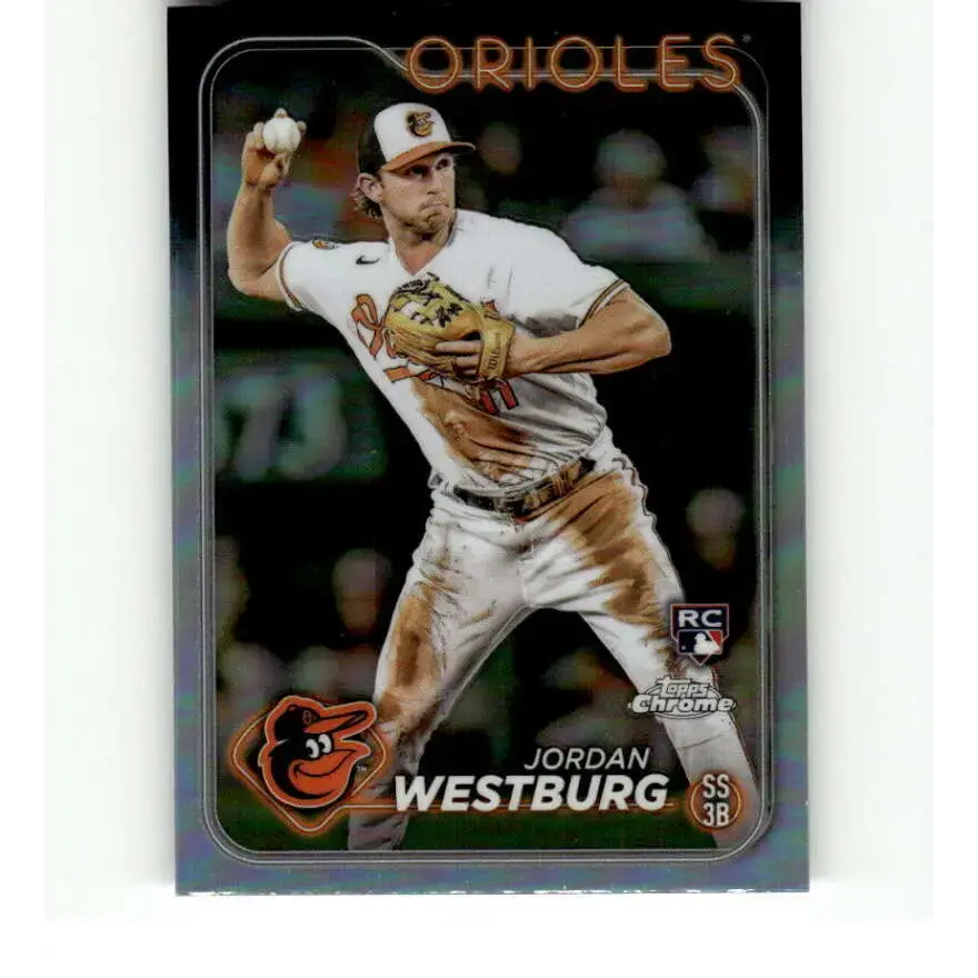 2024 Topps Chrome Refractor #277 Jordan Westburg NM-MT RC Rookie Baltimore Orioles Baseball Card - Baseball Card Single
