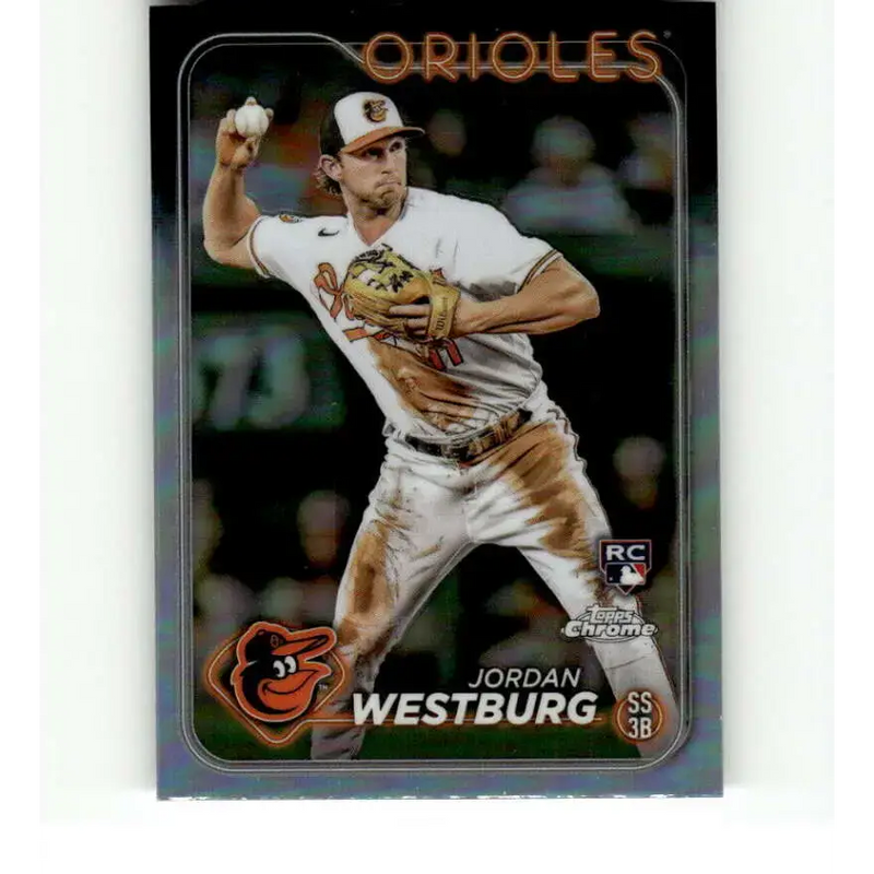 2024 Topps Chrome Refractor #277 Jordan Westburg NM-MT RC Rookie Baltimore Orioles Baseball Card - Baseball Card Single
