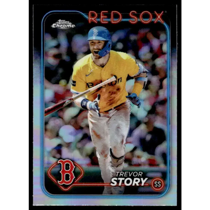 2024 Topps Chrome Refractor #279 Trevor Story NM-MT Boston Red Sox Baseball Card