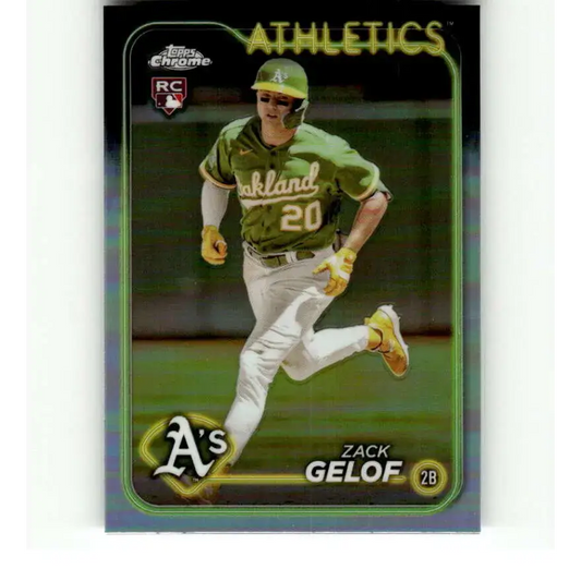 2024 Topps Chrome Refractor #282 Zack Gelof NM-MT RC Rookie Oakland Athletics Baseball Card