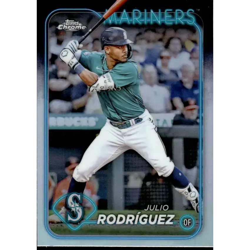 2024 Topps Chrome Refractor #300 Julio Rodriguez NM-MT Seattle Mariners Baseball Card