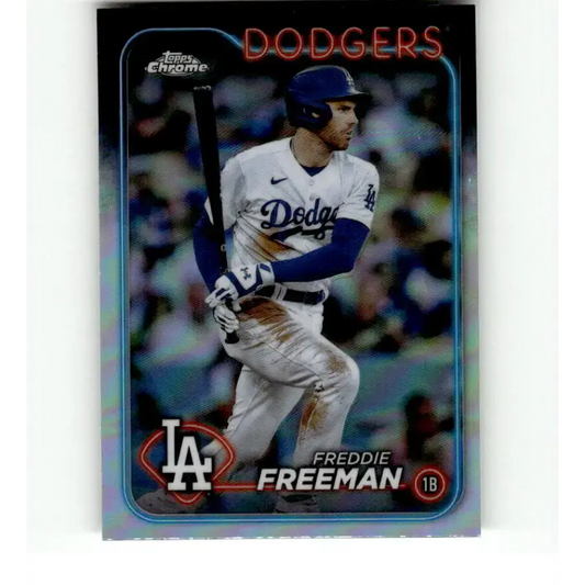2024 Topps Chrome Refractor #4 Freddie Freeman NM-MT Los Angeles Dodgers Baseball Card