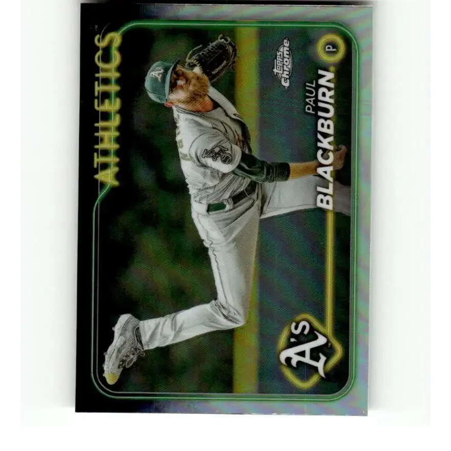 2024 Topps Chrome Refractor #43 Paul Blackburn NM-MT Oakland Athletics Baseball Card