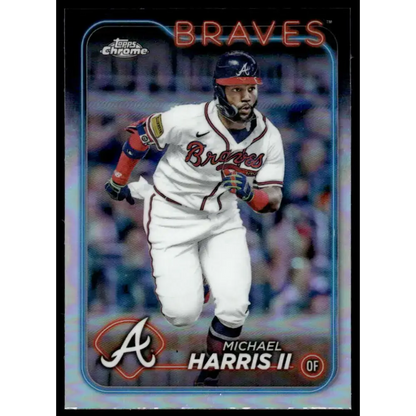 2024 Topps Chrome Refractor #52 Michael Harris II NM-MT Atlanta Braves Baseball Card