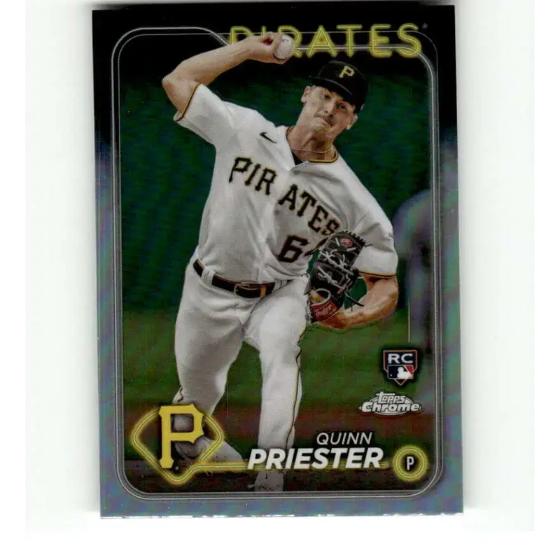 2024 Topps Chrome Refractor #55 Quinn Priester NM-MT RC Rookie Pittsburgh Pirates Baseball Card - Baseball Card Single
