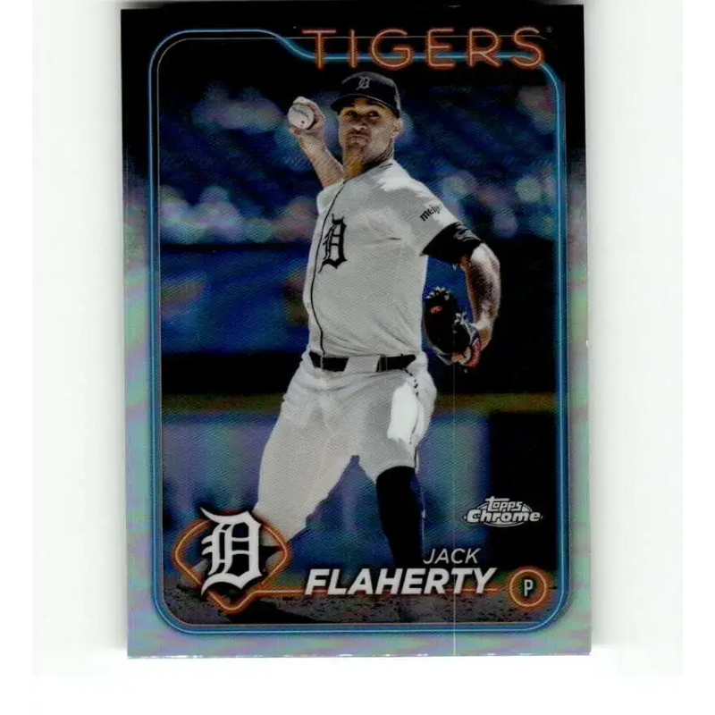 2024 Topps Chrome Refractor #56 Jack Flaherty NM-MT Detroit Tigers Baseball Card - Baseball Card Single