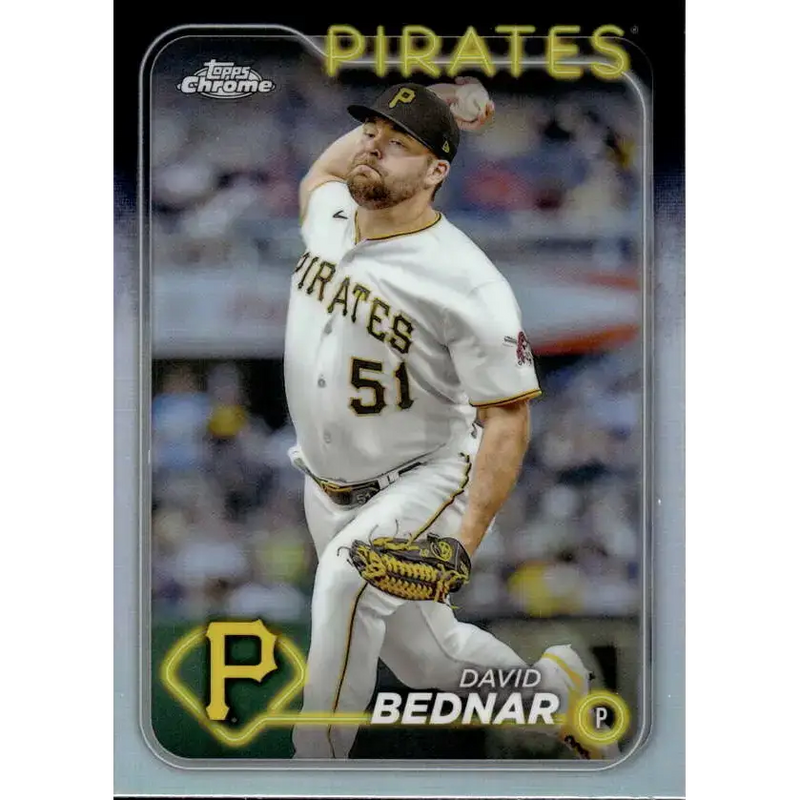 2024 Topps Chrome Refractor #60 David Bednar NM-MT Pittsburgh Pirates Baseball Card - Baseball Card Single