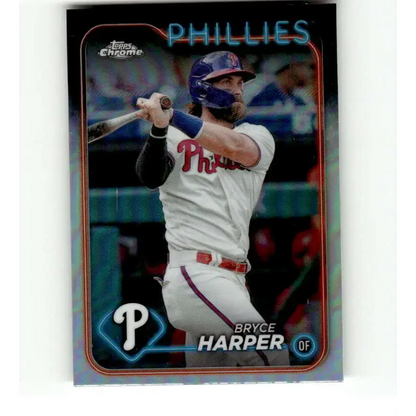 2024 Topps Chrome Refractor #62 Bryce Harper NM-MT Philadelphia Phillies Baseball Card