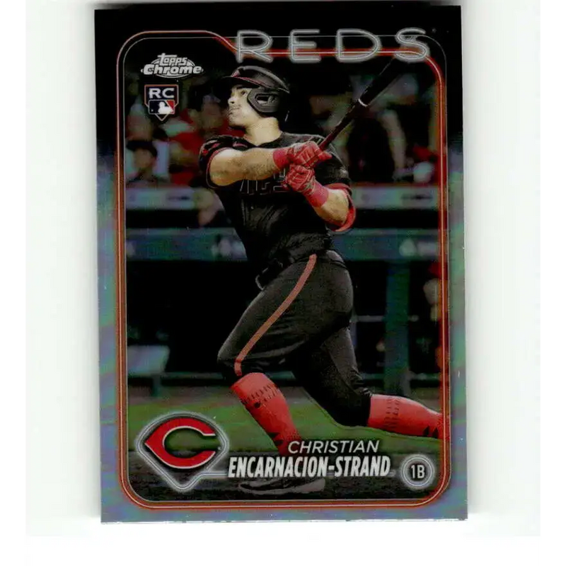 2024 Topps Chrome Refractor #65 Christian Encarnacion-Strand NM-MT RC Rookie Cincinnati Reds Baseball Card - Baseball