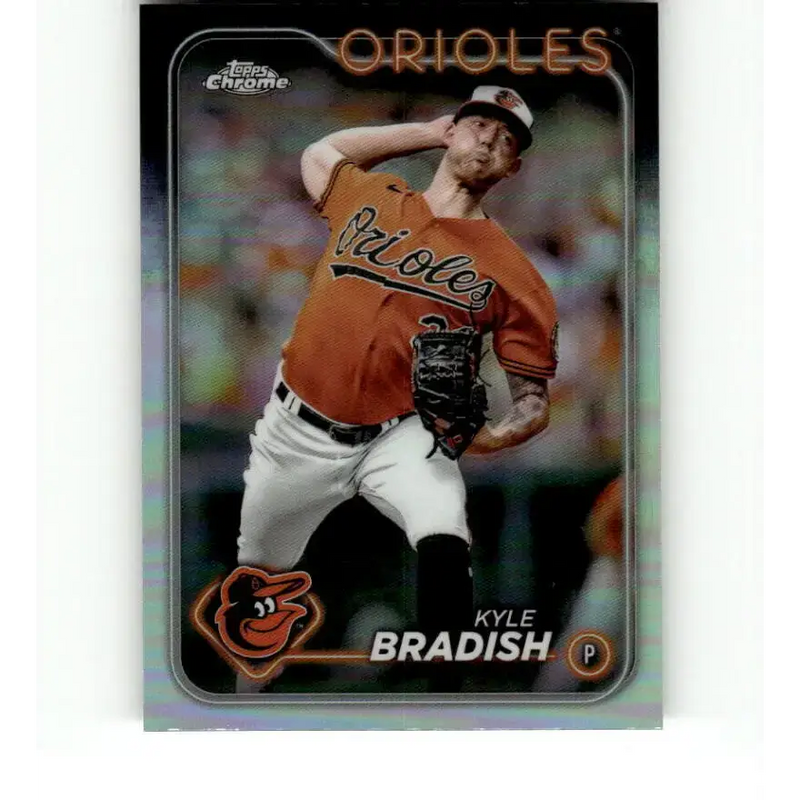 2024 Topps Chrome Refractor #69 Kyle Bradish NM-MT Baltimore Orioles Baseball Card - Baseball Card Single