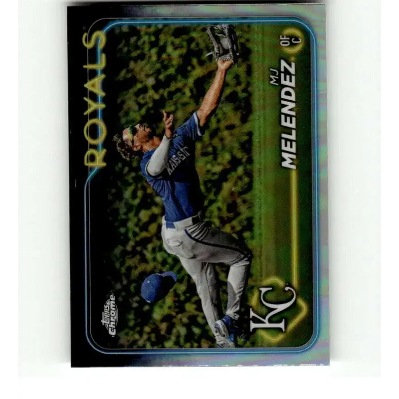 2024 Topps Chrome Refractor #7 MJ Melendez NM-MT Kansas City Royals Baseball Card - Baseball Card Single